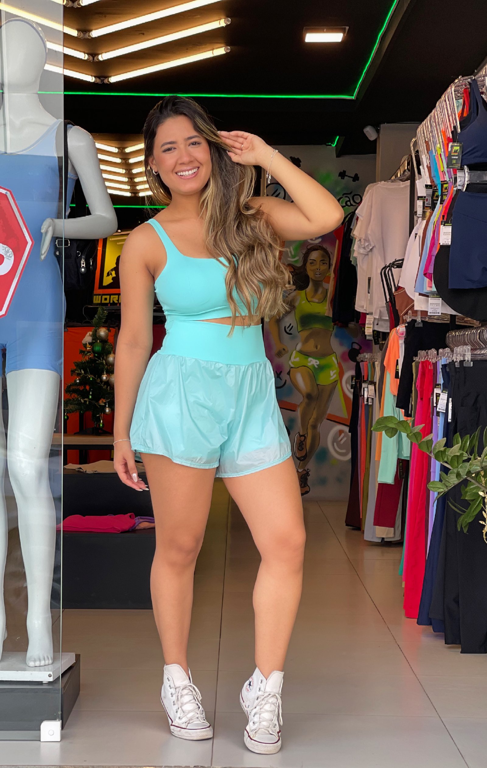 SHORT DUPLO TRANSPARENTE - Imagem 2