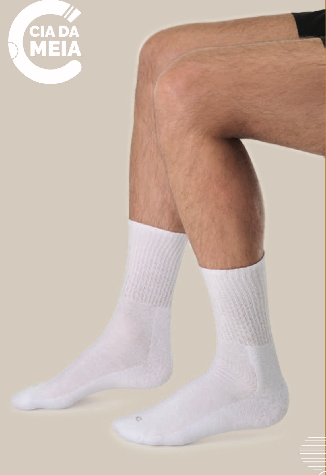 MEIA CANO LONGO ANTIMICROBIANA