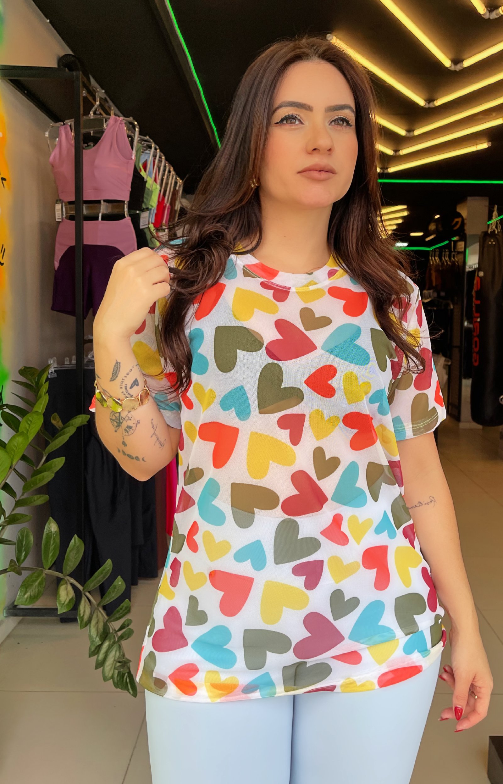 BLUSA TULE ESTAMPADA - Imagem 4