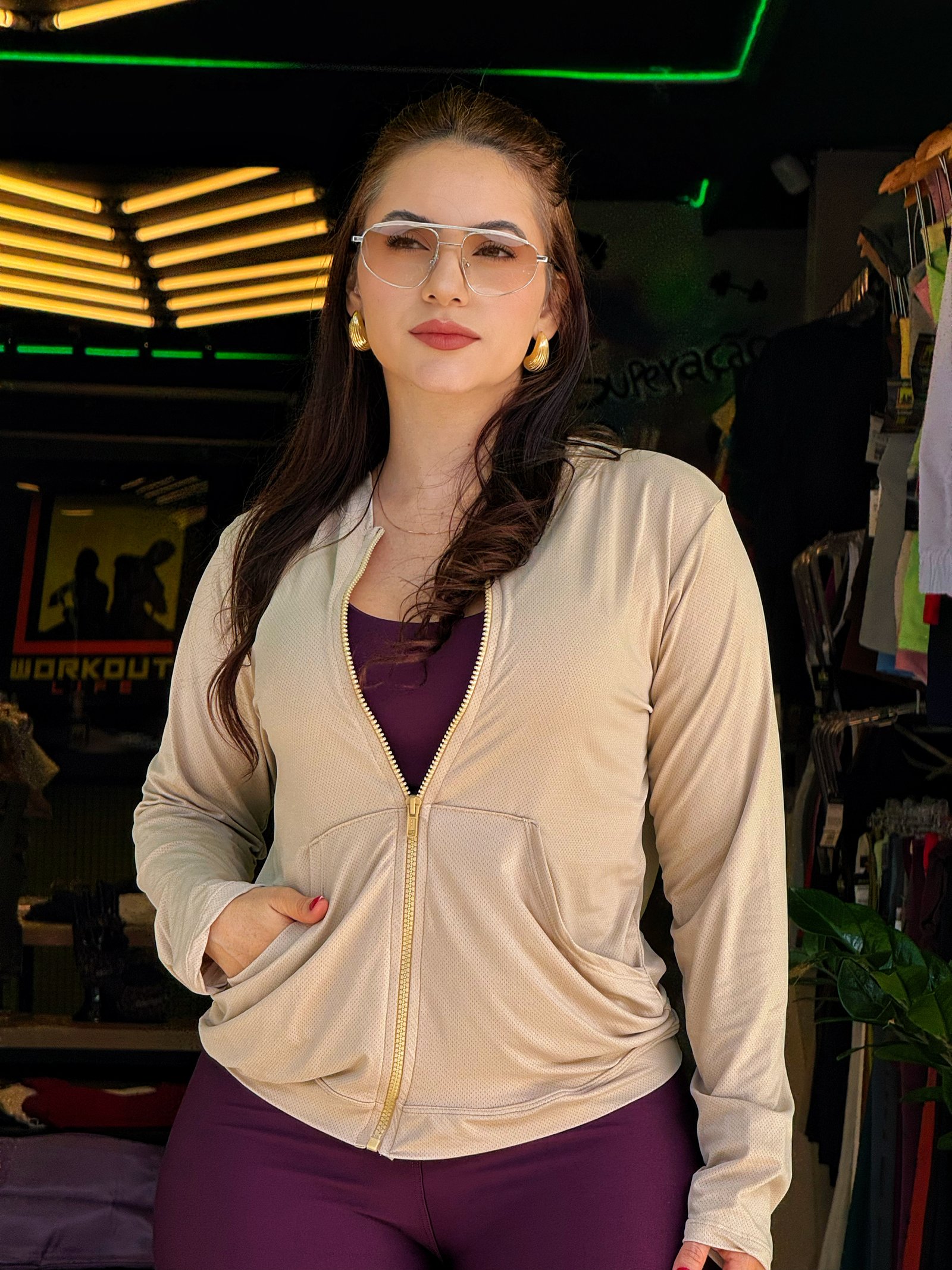 JAQUETA  DRYFIT BOLSO 