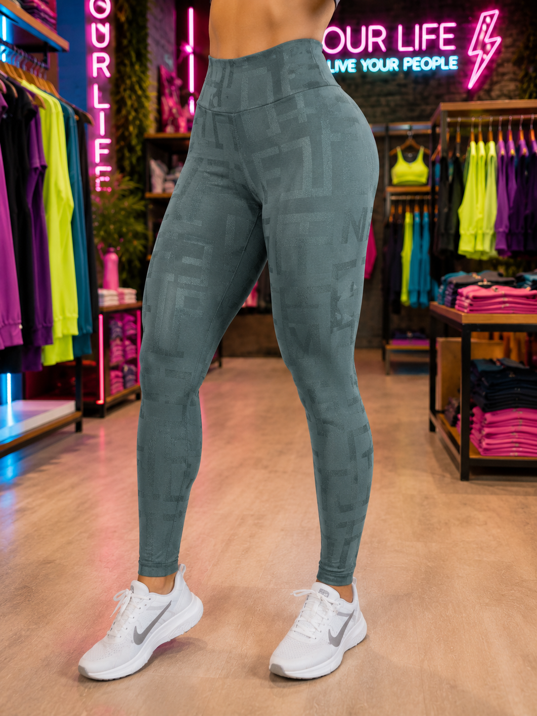 CALÇA JACQUARD TEXTURADA